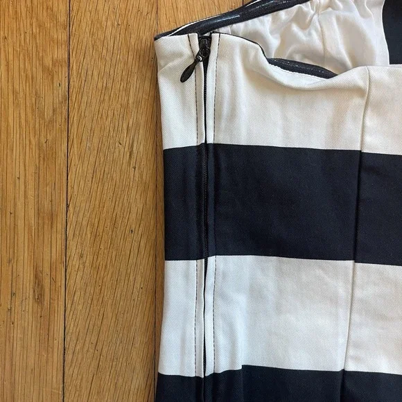 H&M Bandeau Crop Top Large Black And White Lace Front Excellent Condition - Picture 8 of 11